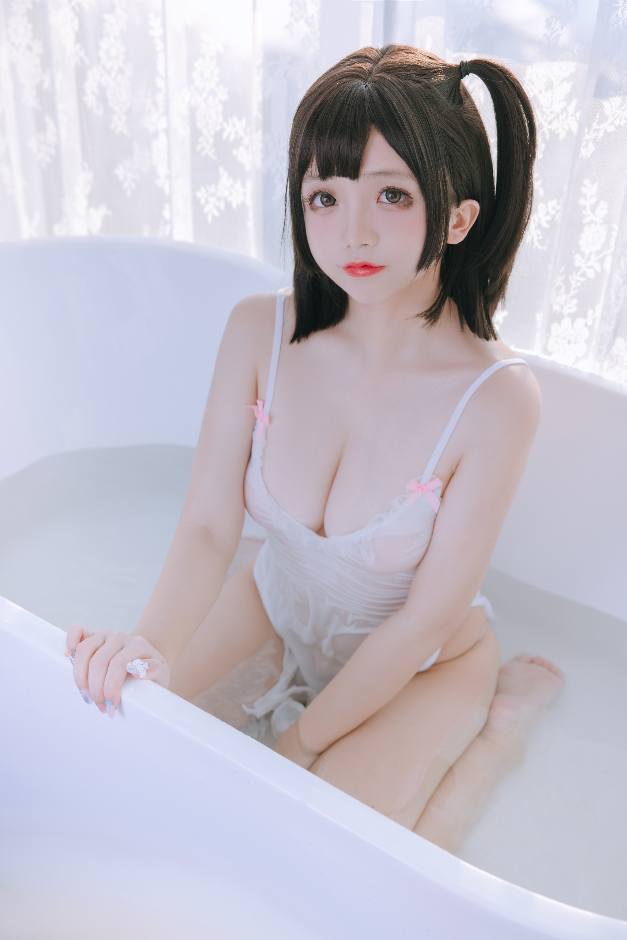 日奈娇 – NO.043 湿身小白裙 [97P]-XikXak